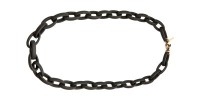 Kaleos Oval Resin Black Matt Chain