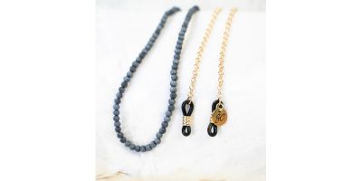 Sunny Cords Bead It Gold-Dark Blue Chain